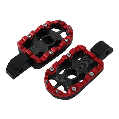 Passenger Foot Pegs for Harley Softail Fat Bob (2018–2025) Black Red
