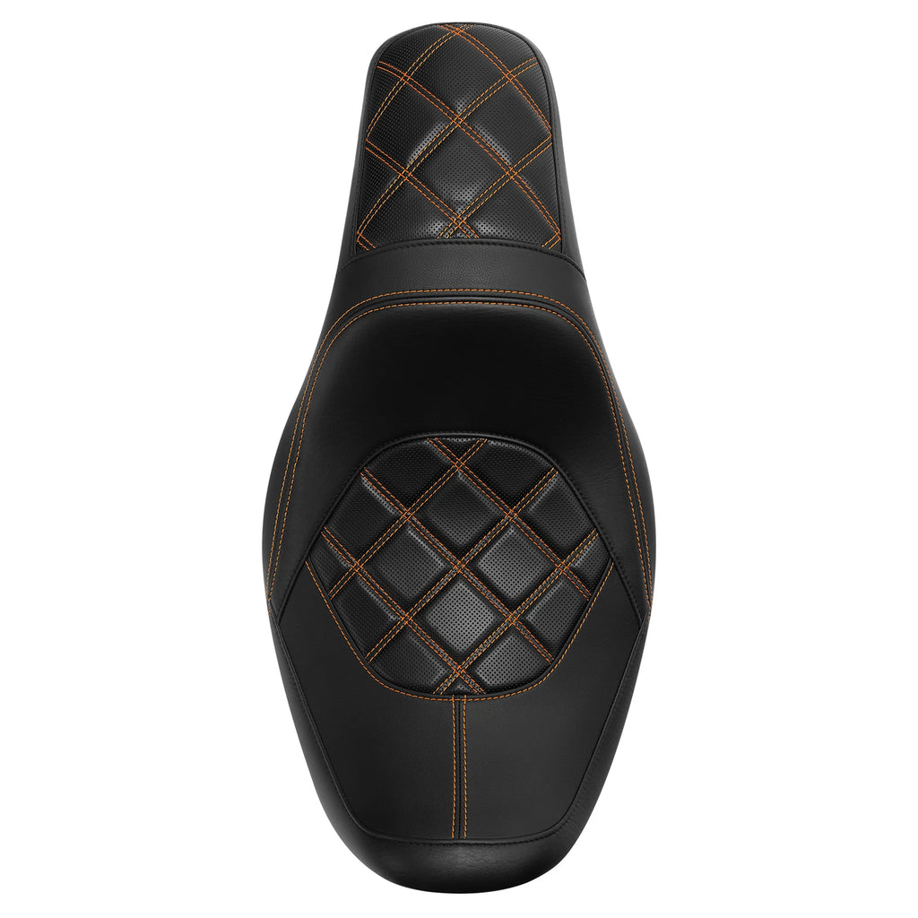 2X Seat Cushion for Harley Dyna FXD/FXDWG (2006–2017) Black