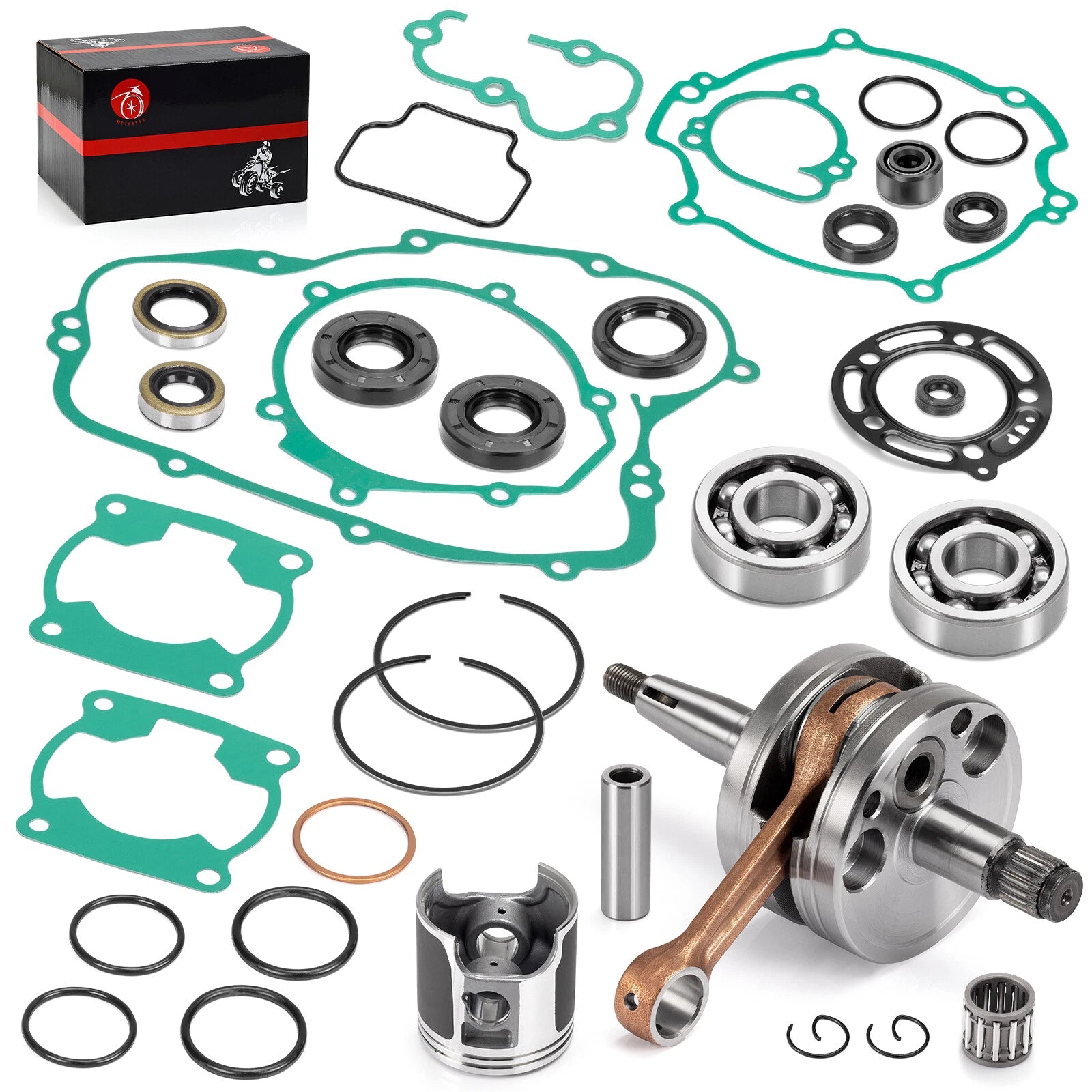 Complete Crankshaft & Engine Rebuild Kit for Kawasaki KX 100 (2001–2005)