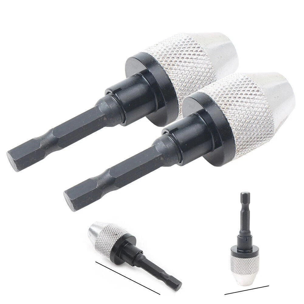 1/4" Keyless Drill Bit Chuck Quick Change Adapter for UK Models