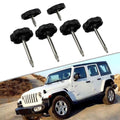 Set of 6 Window Frame Surround Knobs for Jeep Wrangler JK (2007–2018)