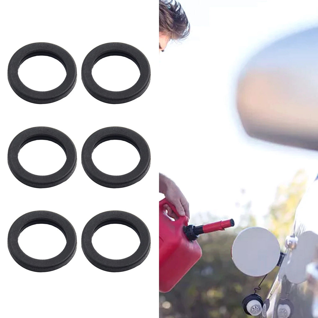 6 Pack Replacement Rubber Gaskets for Gas Can Spout