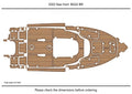 EVA Pads for Sea Hunt BX22 BR (2022) - Foam Teak Deck Flooring