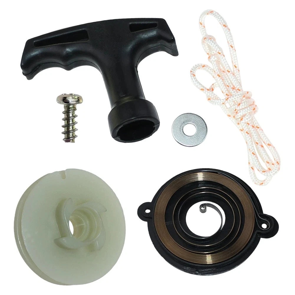 Replacement Recoil Starter Pulley & Pull Cord for CS-520, CS-5100, CS-530