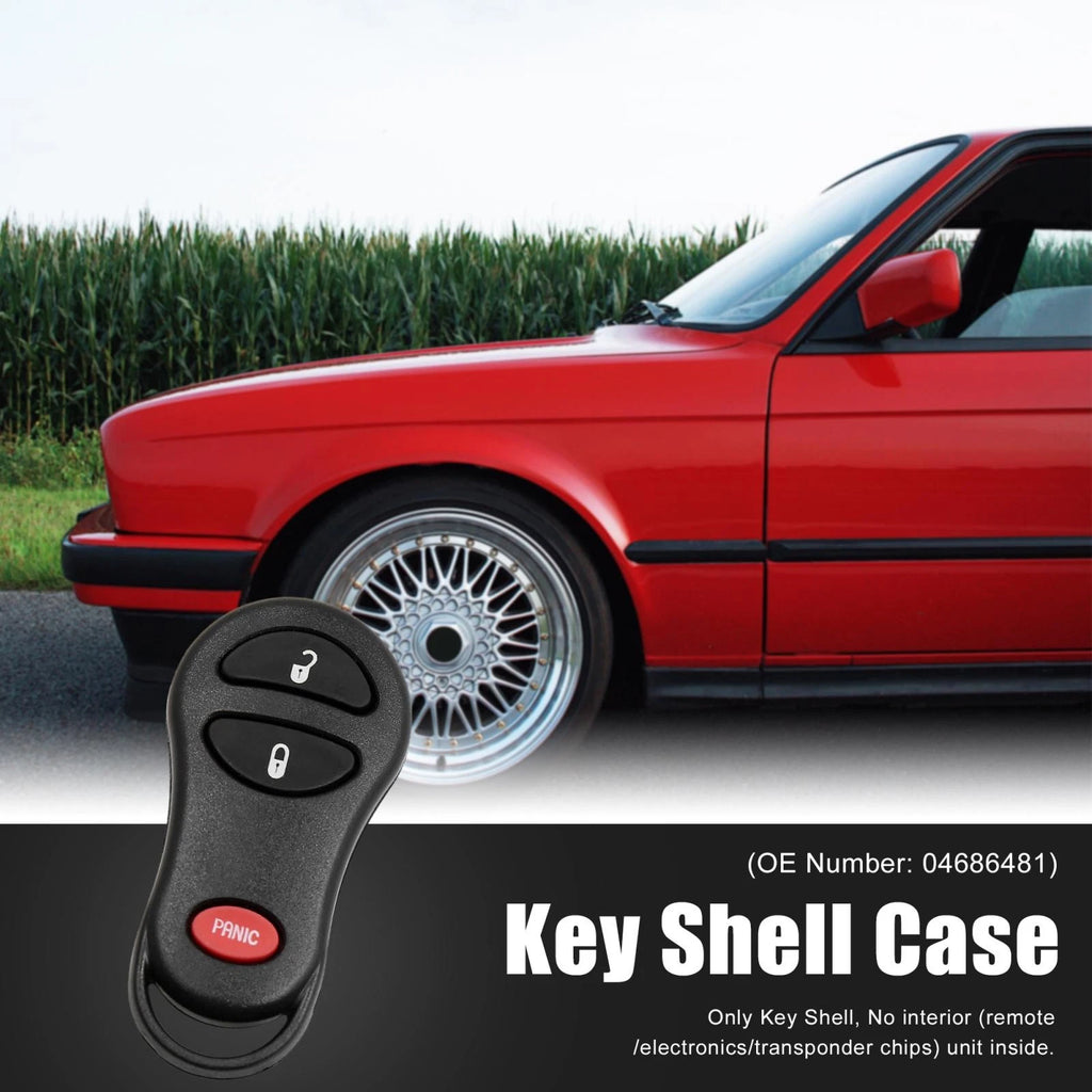 3-Button Key Fob Remote Shell Replacement for Dodge 2001-2005