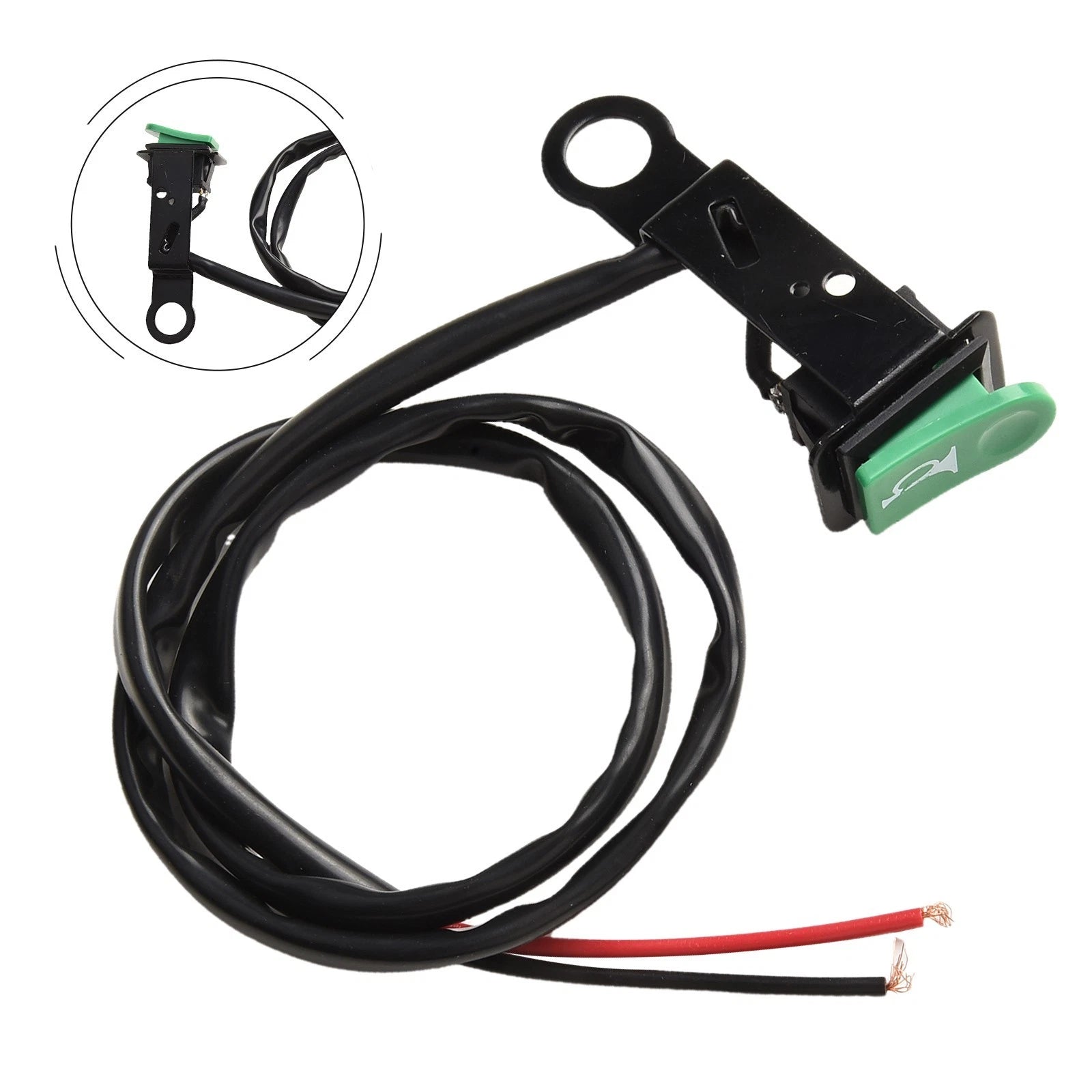Momentary Open Switch for Motorcycle Horns with Reflective Bracket