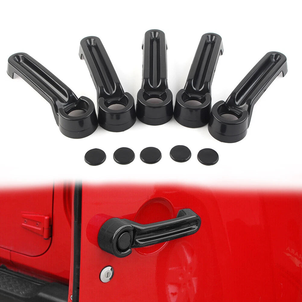 Exterior Door Handle Tailgate Cover Trim for Jeep Wrangler JK (2007–2017)