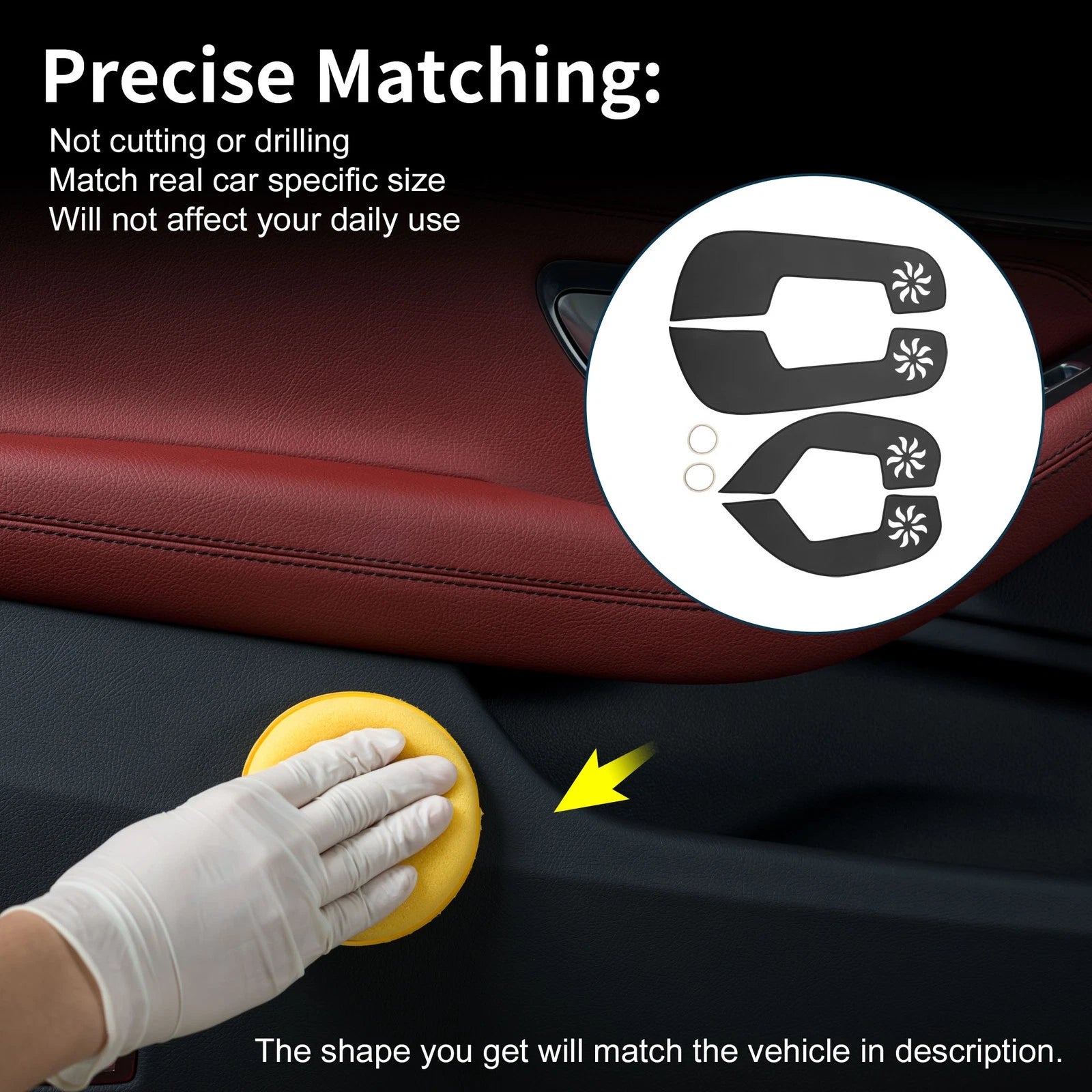 Car Door Anti Kick Pad Protector Sticker Set for Subaru Legacy (2010–2014)