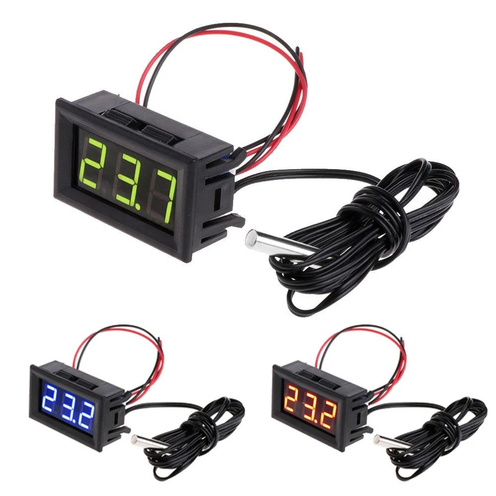 Digital LED Temperature Gauge for Car (5-12V)