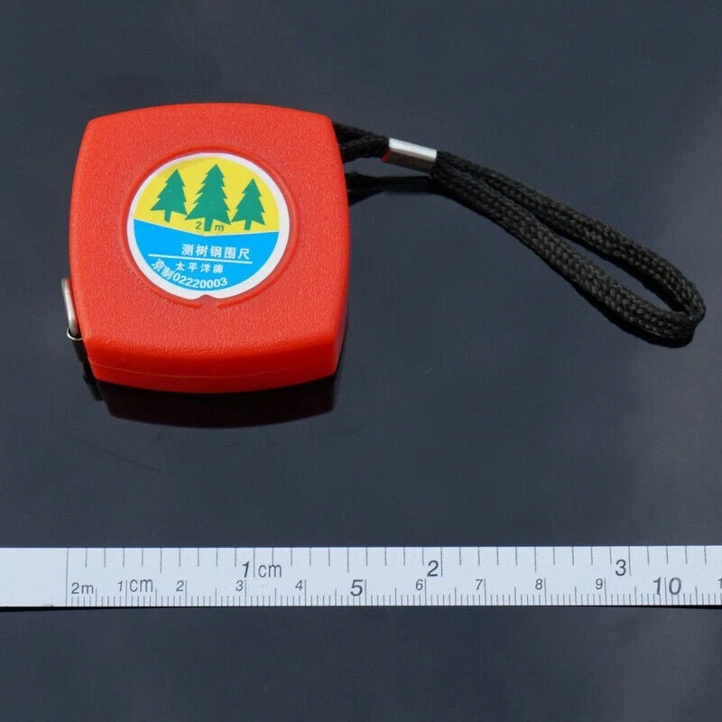 2M Small Red Retractable Measuring Tape Measure Hand Tool