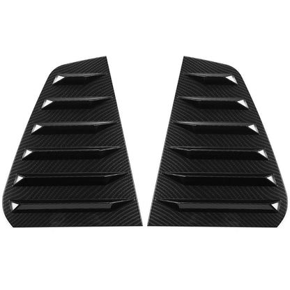 Pair Carbon Look Window Louver Rear Side Vent Cover for Golf 7 GTI R (2014–2020)