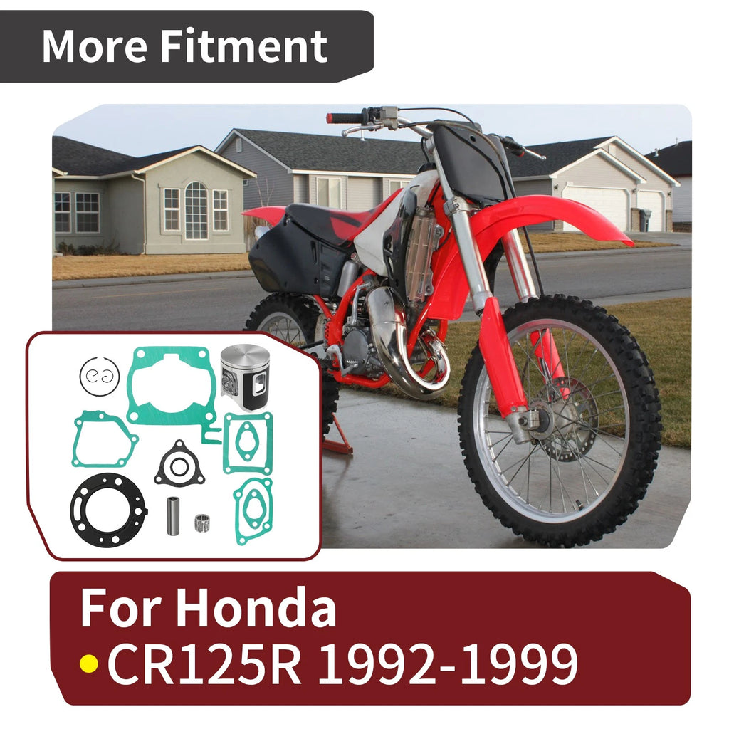 Top End Piston Rebuild Kit for Honda CR125R (1992–1999) 54mm Bore