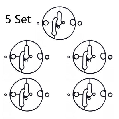 Set of 5 Carburetor Float Bowl Gaskets for B & Stratton (698781, 796184)