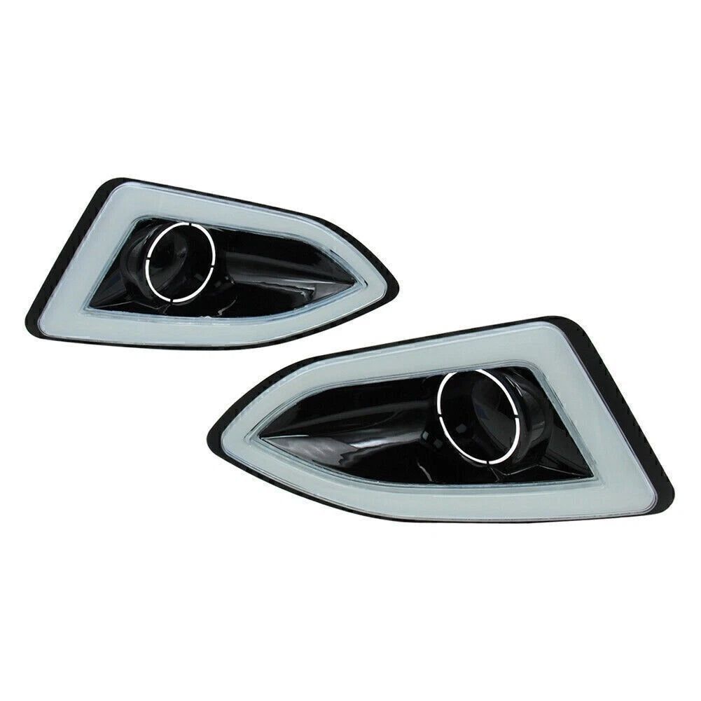 LED Daytime Running Lights for Ford Edge (2015–2018) - Amber White Indicator Lamp