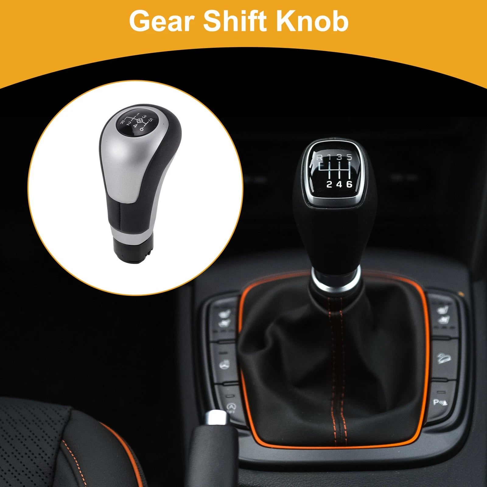 6 Speed Gear Shifter Knob Replacement for Mercedes-Benz A-Class W176 (2012–2018)