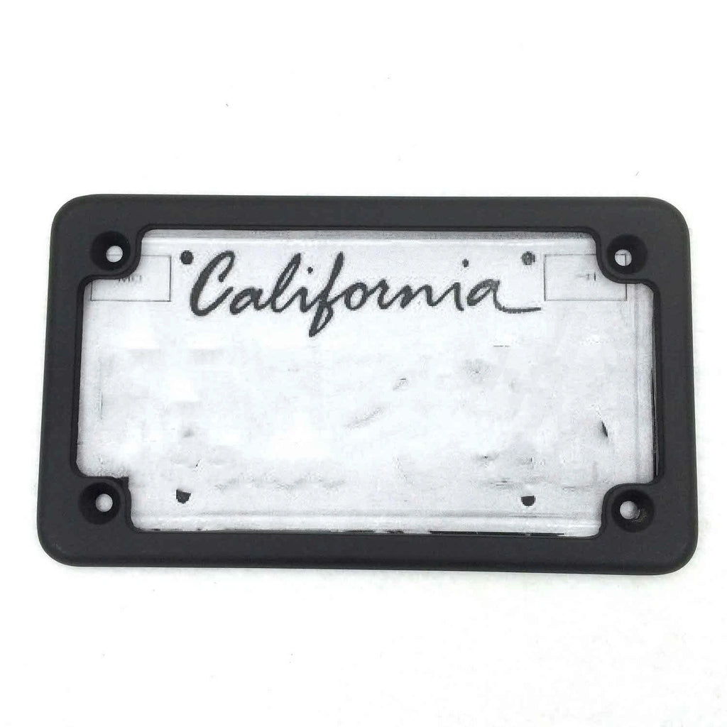 Black Motorcycle License Plate Frame for 7" x 4" Plates