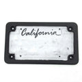 Black Motorcycle License Plate Frame for 7" x 4" Plates