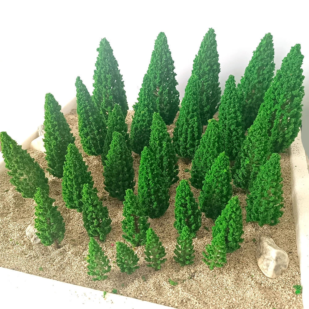 30Pcs Model Trees for Train Railroad Scenery Landscape