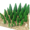 30Pcs Model Trees for Train Railroad Scenery Landscape