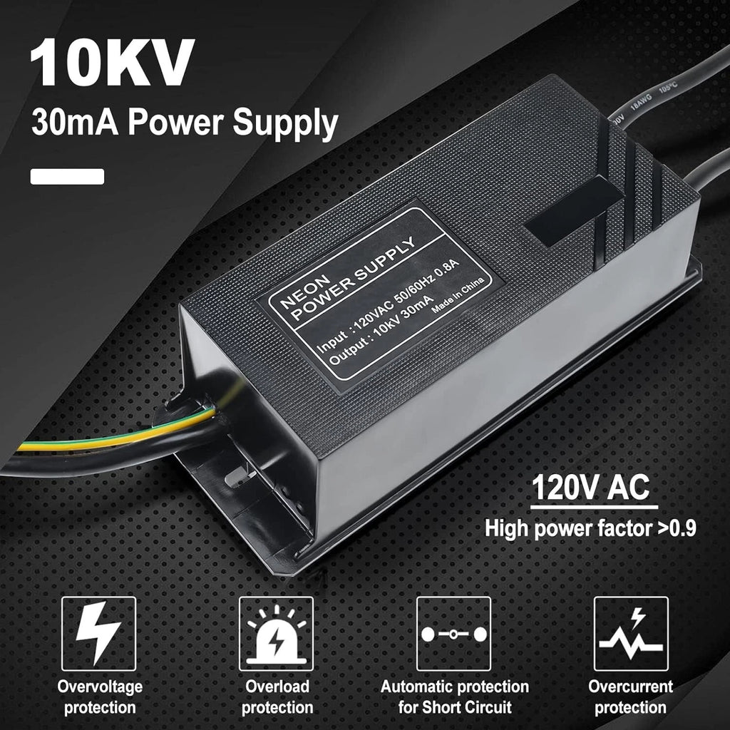 Neon Electronic Transformer Power Supply Rectifier Kit for Neon Signs (120V)
