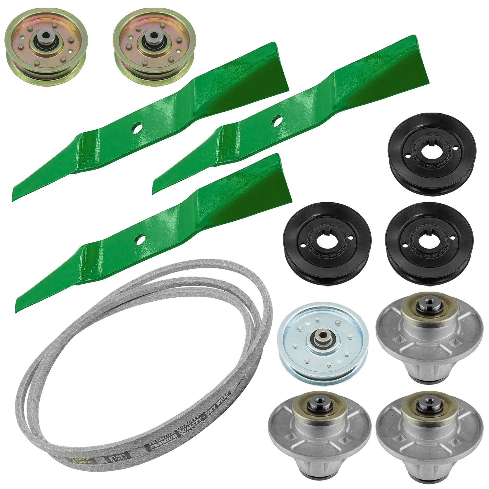 Deck Spindle with Pulley and Belt Replacement for Gravely ZT 1640 (2010–2018)