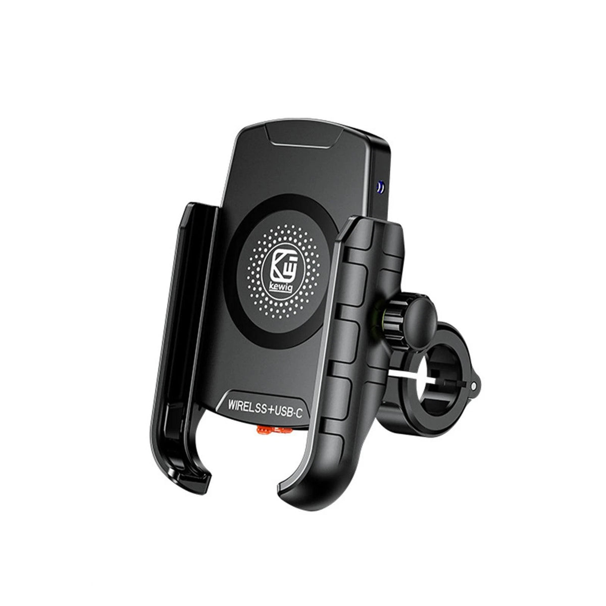 360° Rotating Wireless Type-C Fast Charger Holder Mount for Motorcycle (4-7")