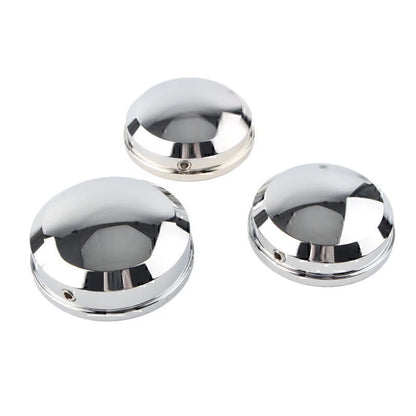 Chrome Upper Fork Stem Nut Covers For Harley FLS FLSS FLSTF FLSTFB FLSTFBS New