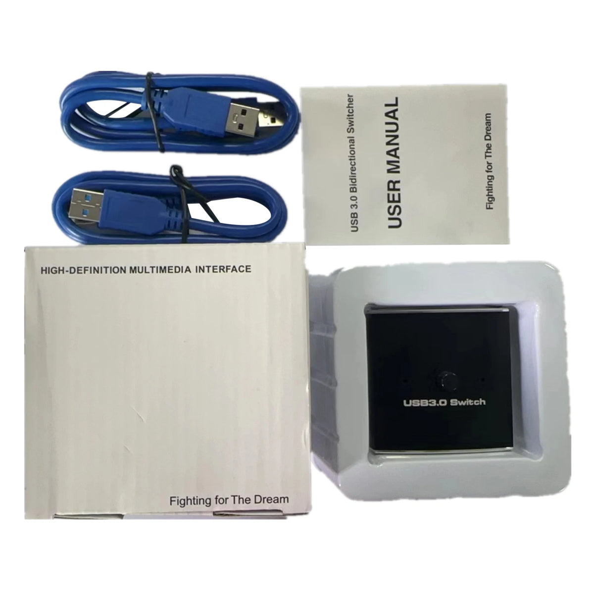 2X USB 3.0 Switcher for Printer Keyboard Mouse Sharing