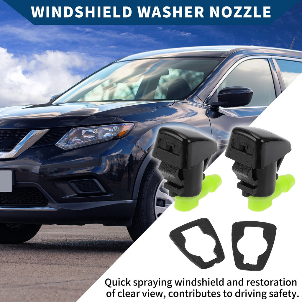 2pcs Front Windshield Washer Nozzles Replacement for Jeep Commander (2006–2010)