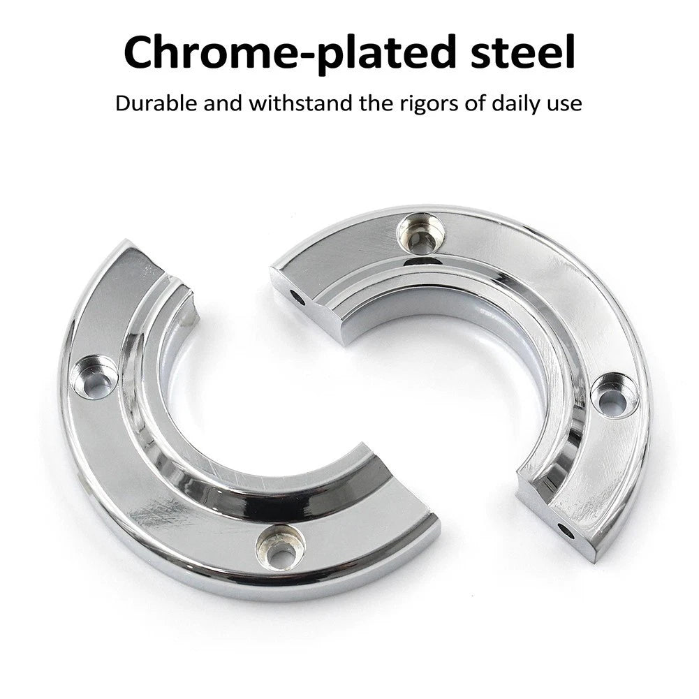 Chrome Floor Mount Swivel for SBC 350 (2 Inch Shaft)