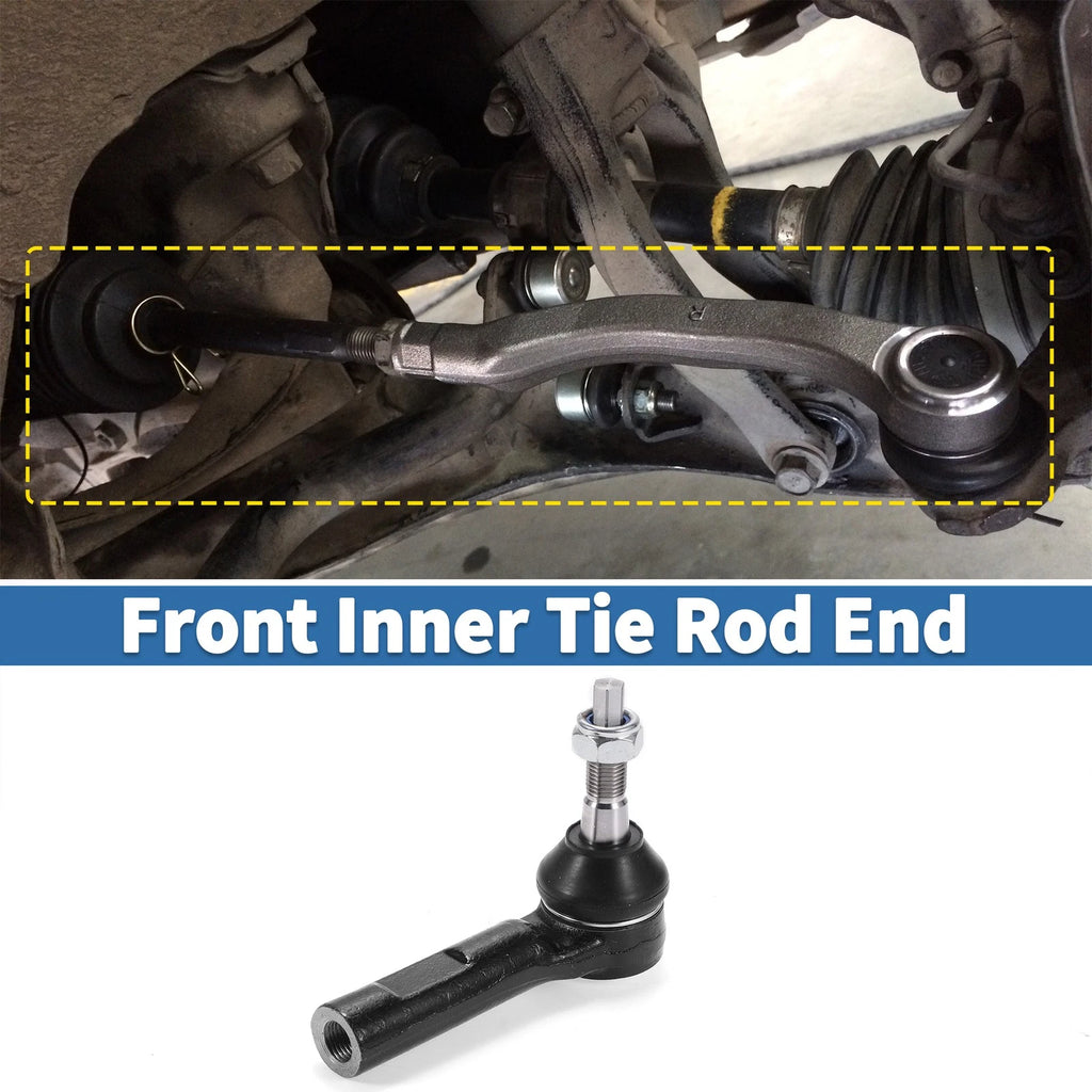 2pcs Front Outer Tie Rod End Links Replacement for Dodge Durango 04-09
