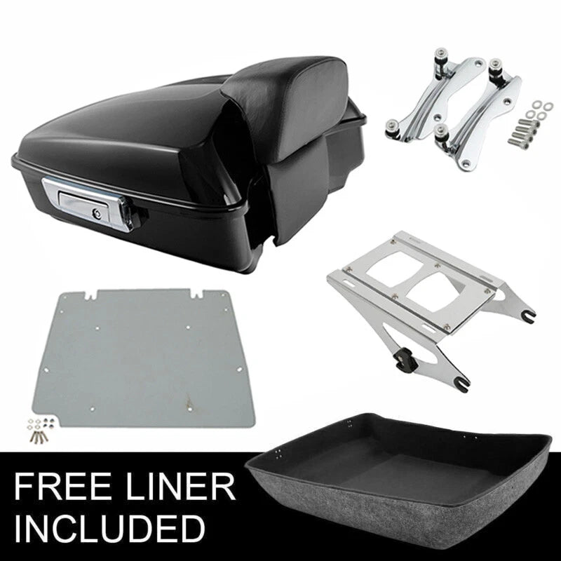 Chopped Trunk Backrest Mount Docking Plate for Harley Touring (2014–2026)