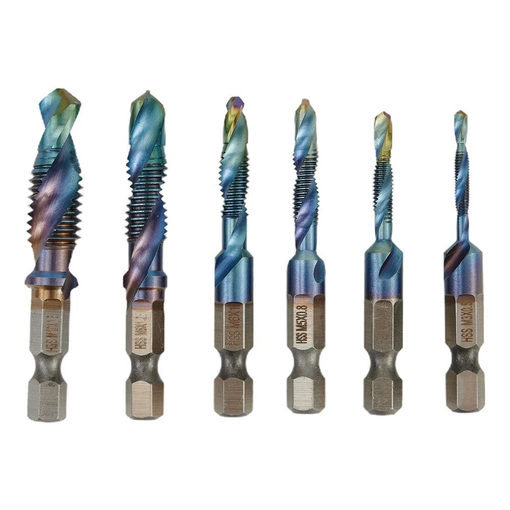 Metric Tap Drill Set for DIY Repair (Thread Tap, Cone Drill, Chamfering)