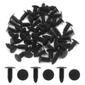 50pcs Plastic Rivets Fastener for Universal Bumper Push Screw Pin Clips (8mm)