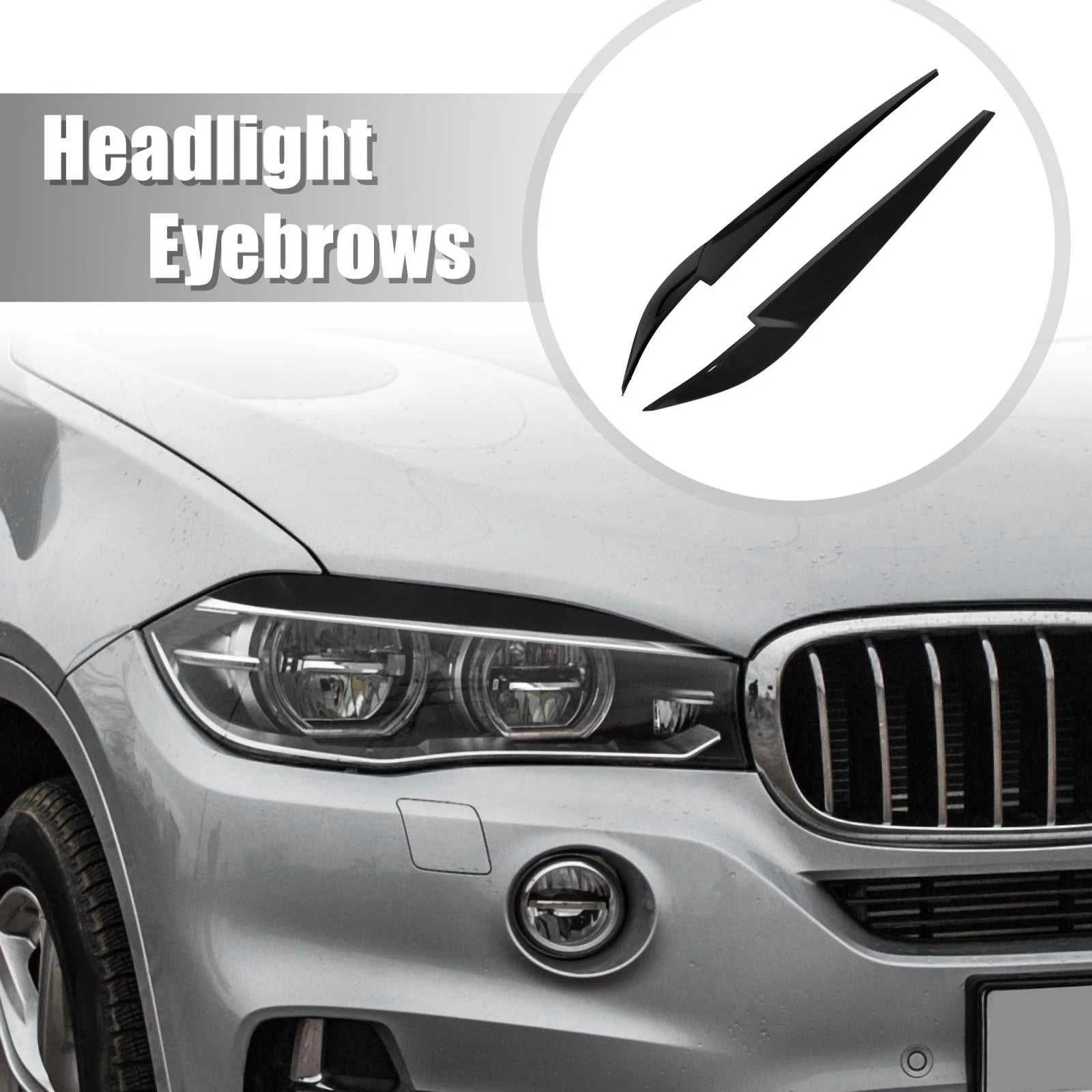 Headlight Eyelid Cover Styling Pair for BMW X5 X6 (2007–2019)