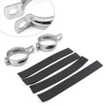 Pair Turn Signal Light Mount Bracket for Motorcycle Front Fork Clamp (42-51MM)