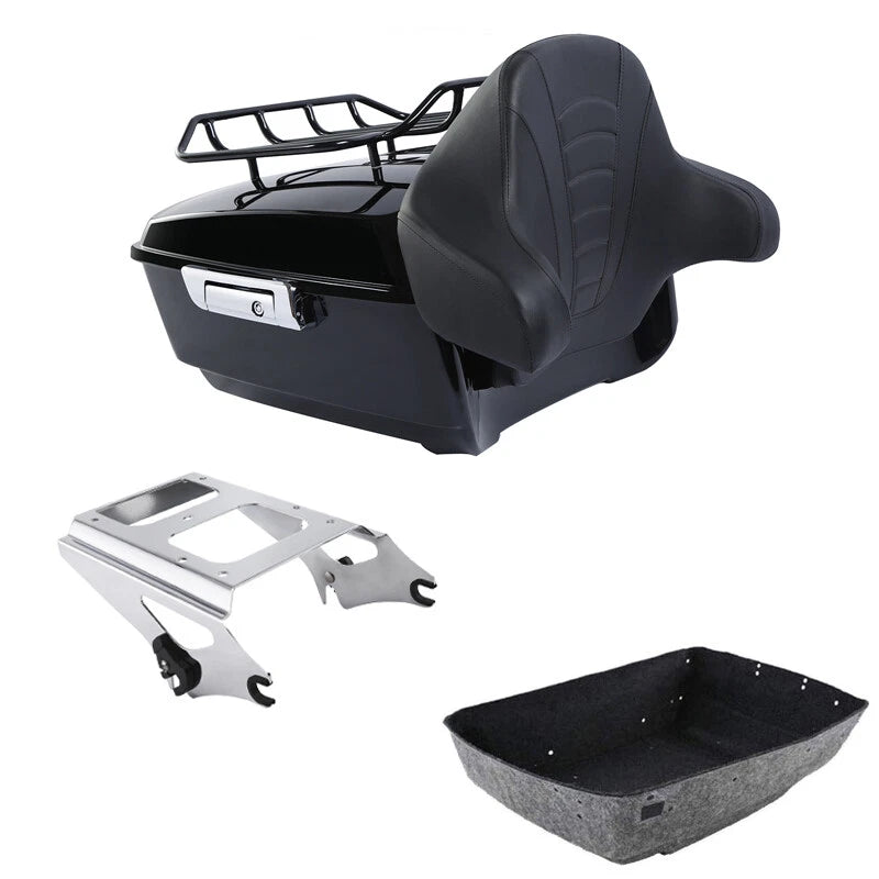 Trunk Backrest Rack Mount for Harley Touring Road Glide (2009–2013)