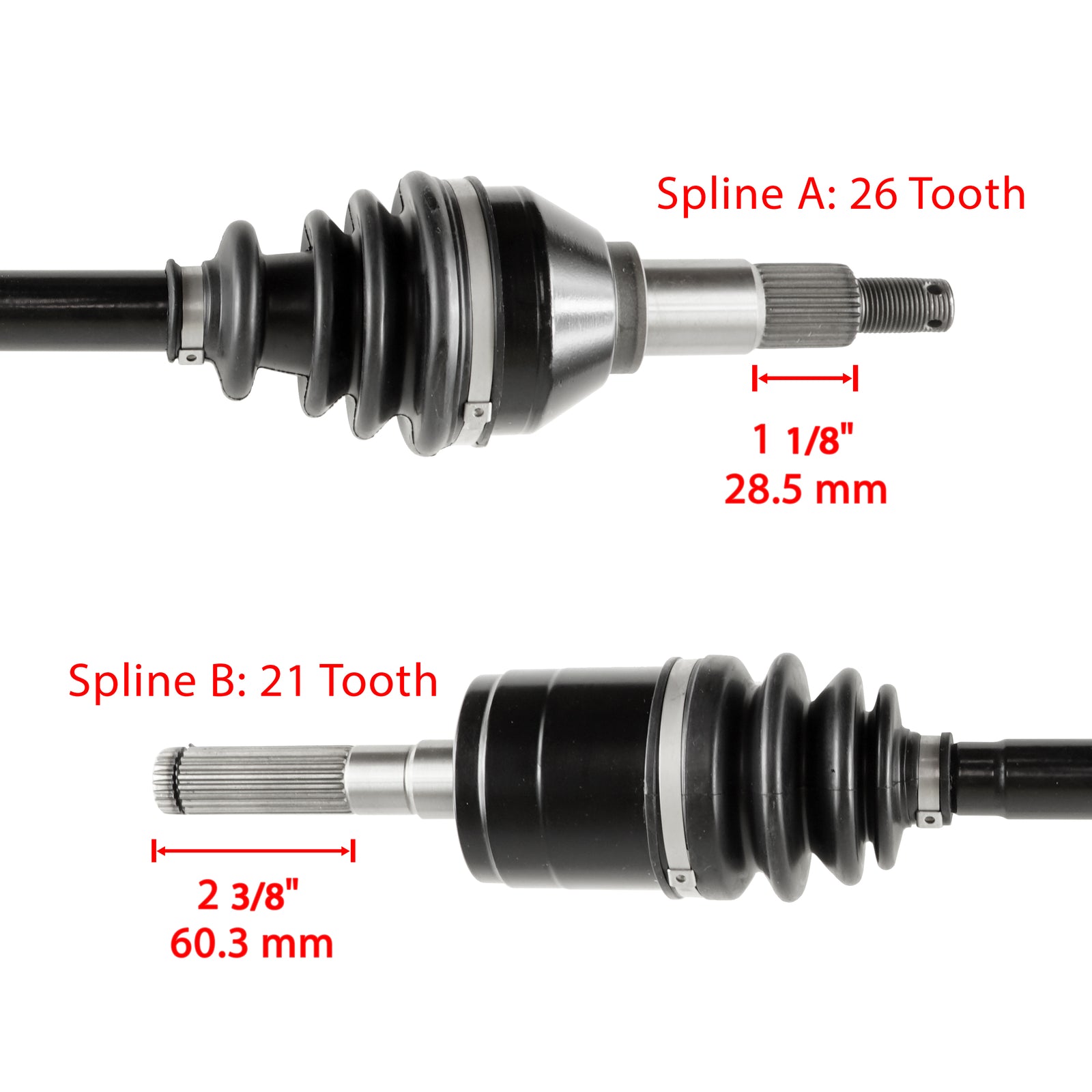 Front Left Right CV Joint Axle Replacement for Can Am Outlander 1000 2013-2018