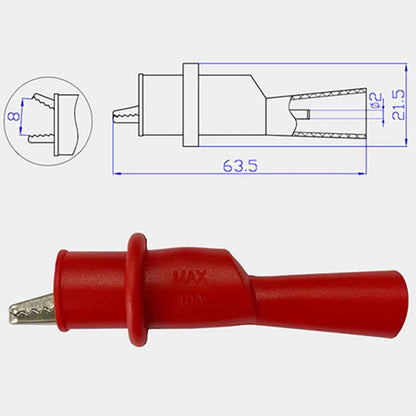 Multimeter Test Clip Probe Tool for UK 10A 1000V