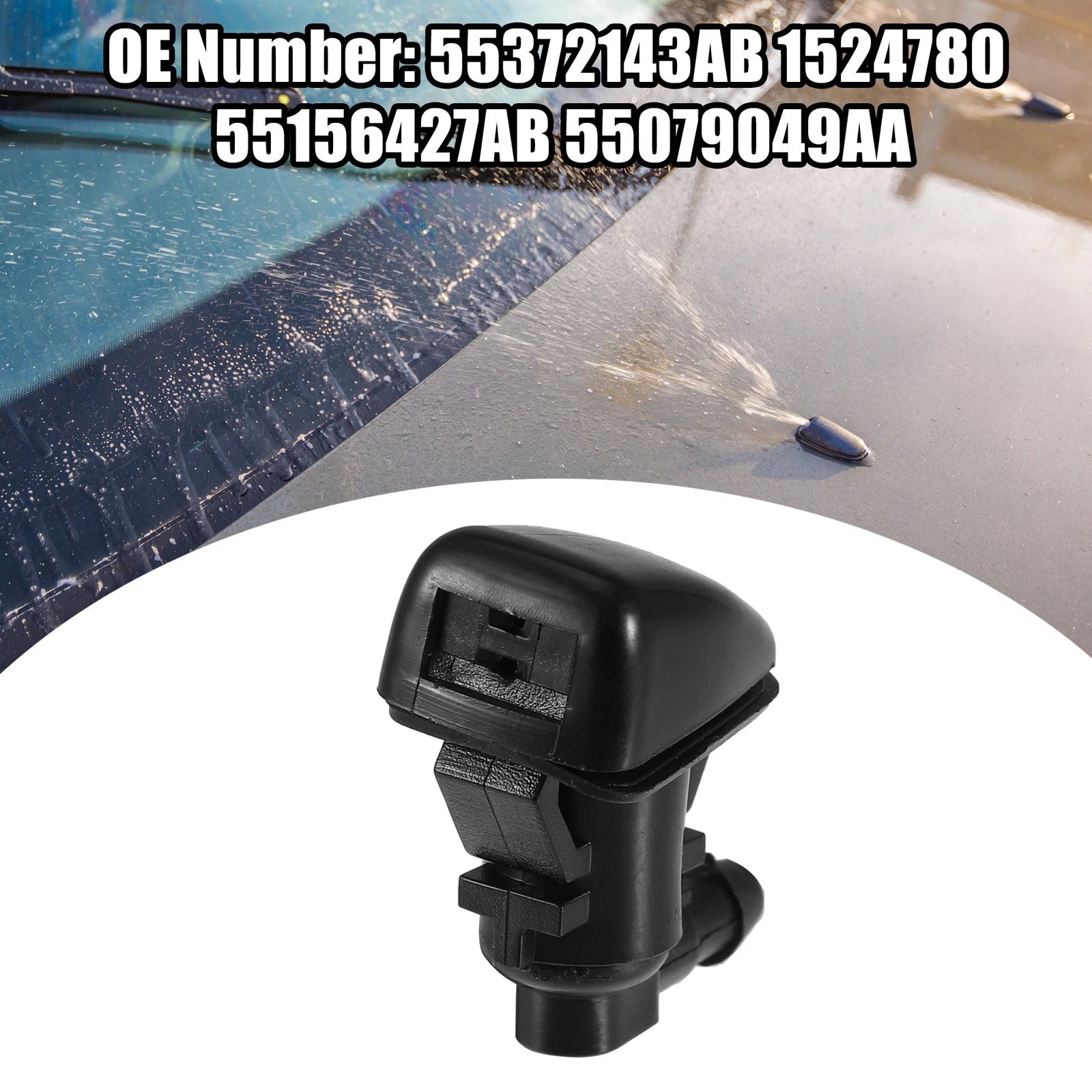 Windshield Washer Nozzles Wiper Spray Kit for Jeep Grand Cherokee (2005–2016)