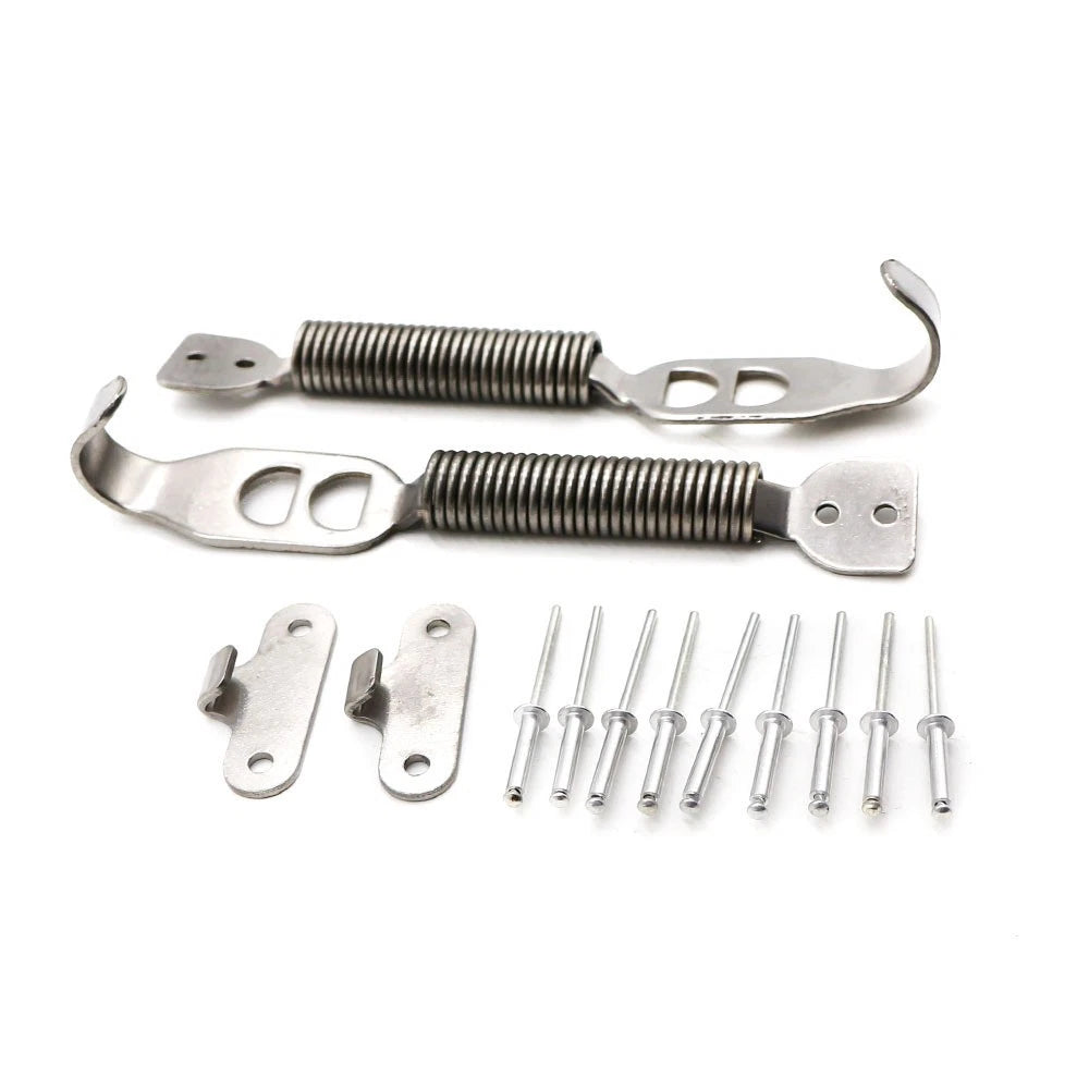 Stainless Steel Racing Mount Bonnet Hook Pin Lock Kit for Universal Fit