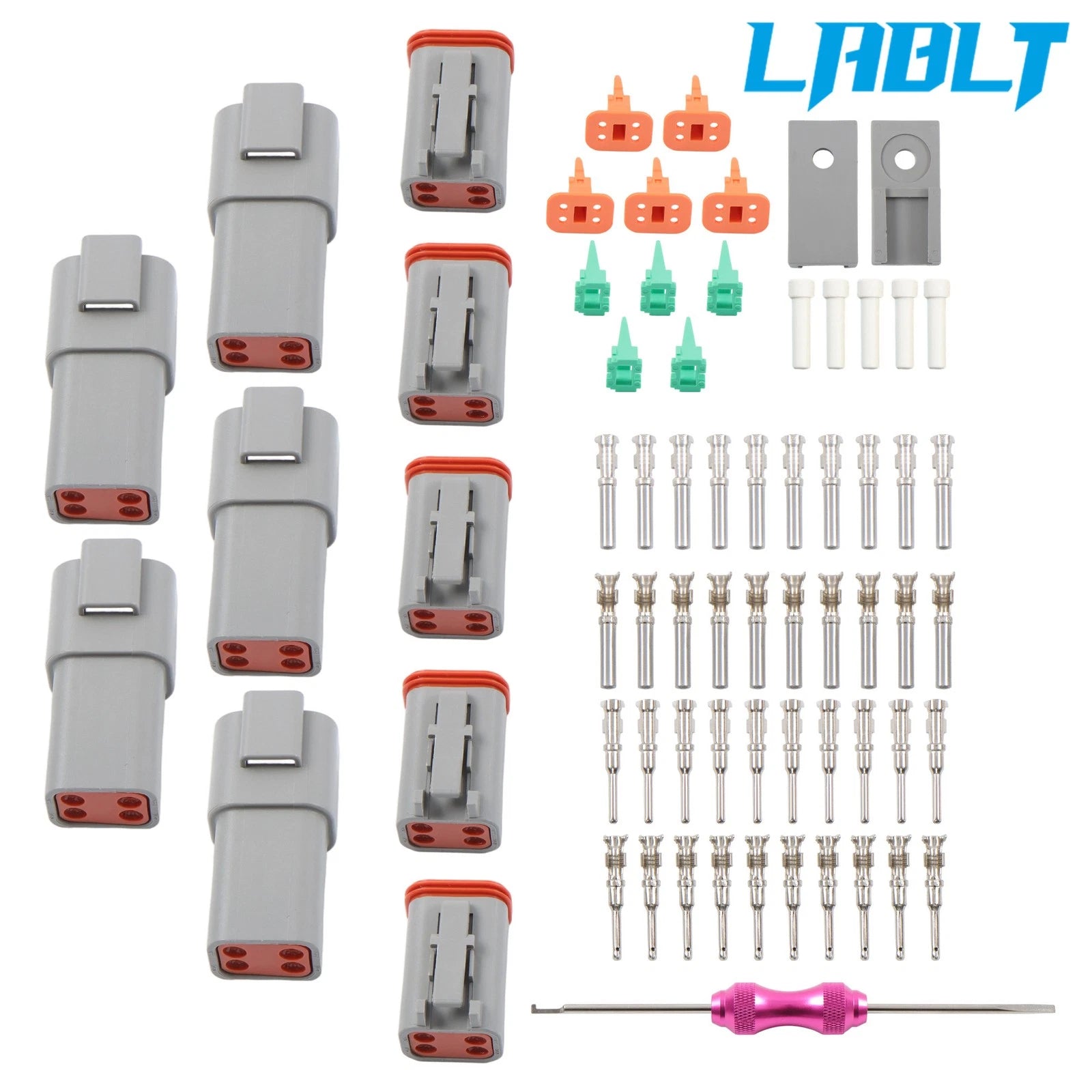 5X 4Pin Waterproof Electrical Wire DT Connectors for (2010–2023)