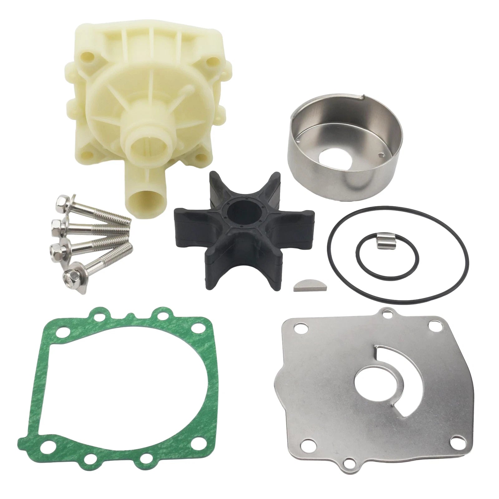 Water Pump Impeller Repair Kit for Yamaha Outboard (6G5-W0078-00, 6G5-W0078-1A)