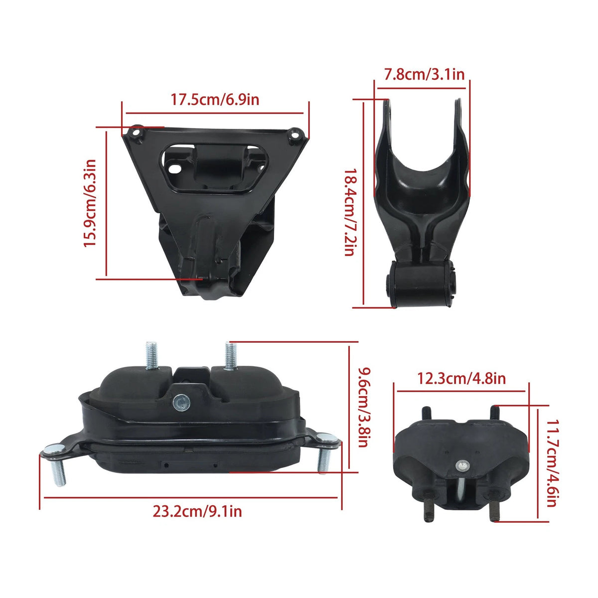 Set of 6 Motor & Transmission Mounts for Chevrolet Impala/Monte Carlo (2000–2005)