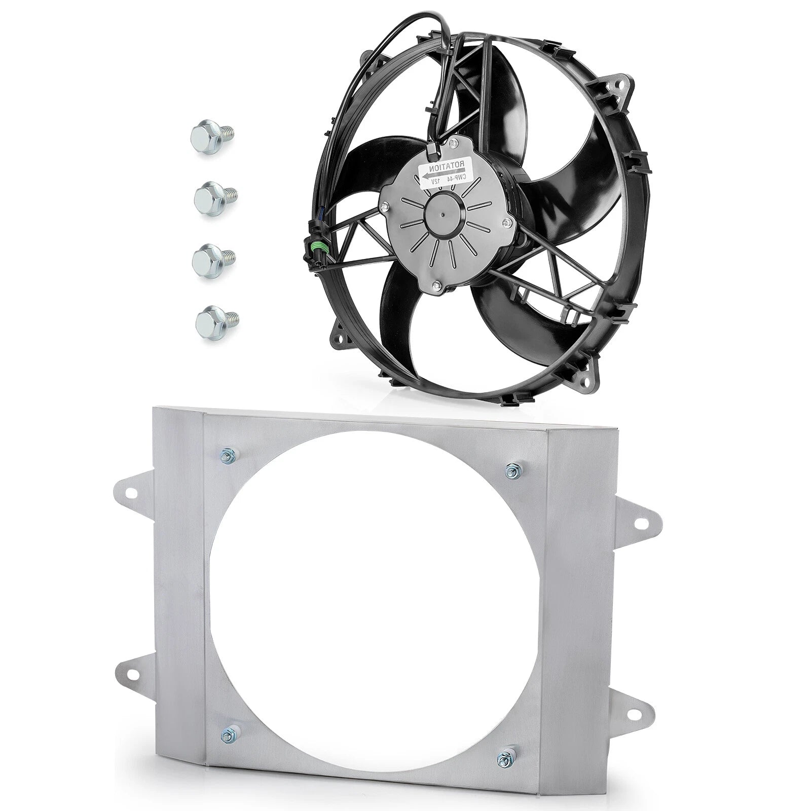 Radiator Cooling Fan with Shroud for Polaris Ranger 700 800 900 (2006–2019)