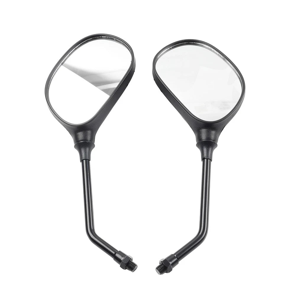 1 Pair Black Rearview Side Mirrors for Yamaha YBR125 (2005–2023)