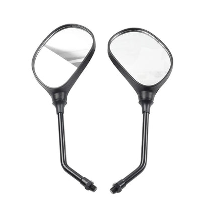 1 Pair Black Rearview Side Mirrors for Yamaha YBR125 (2005–2023)