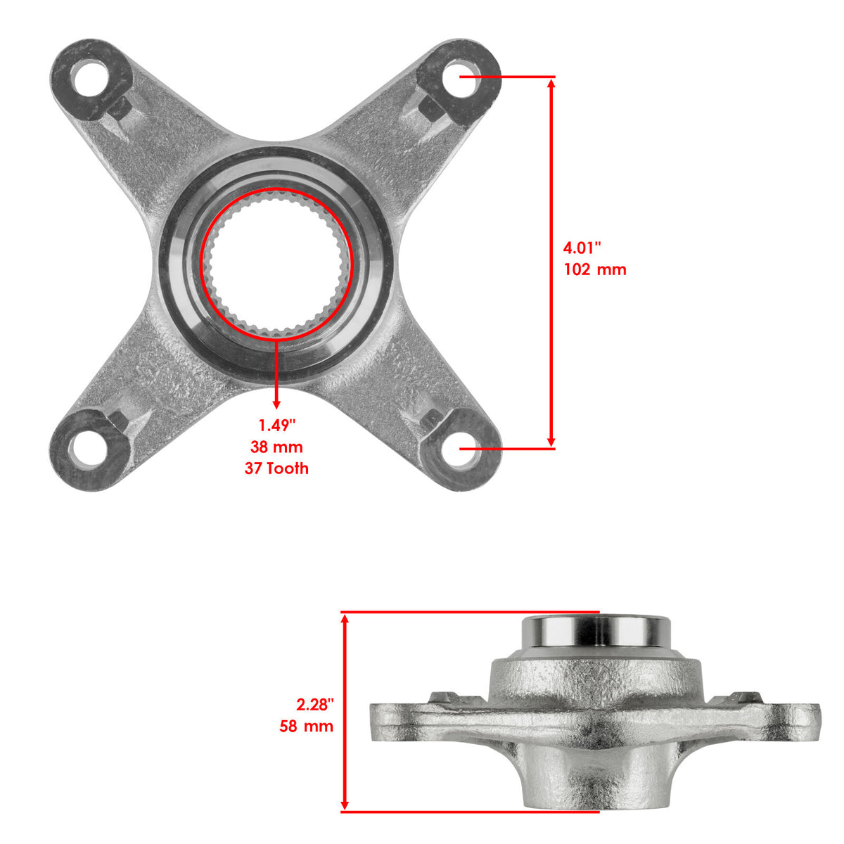 Rear Axle Sprocket Hub Collar Replacement for Yamaha Raptor 125 (2011–2013)