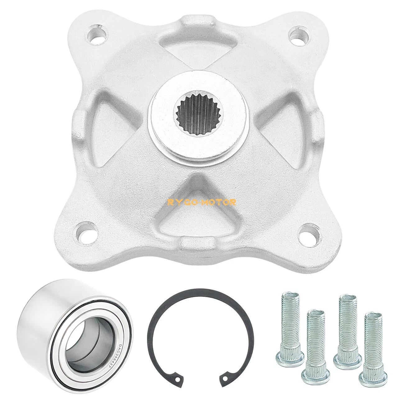 Front Wheel Hub with Bearing Studs Kit for Polaris Sportsman X2 500 570 800 (2003–2021) 5134310