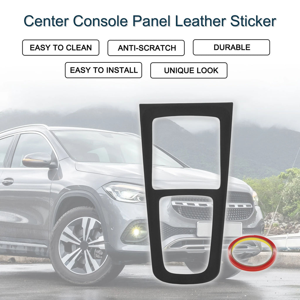 Center Console Panel Sticker Replacement Matte Black for Mercedes-Benz GLA (2020–2024)